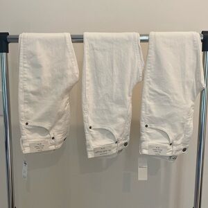 Abercrombie & Fitch - 3 pairs of white jeans lot - size 27/4 NWT